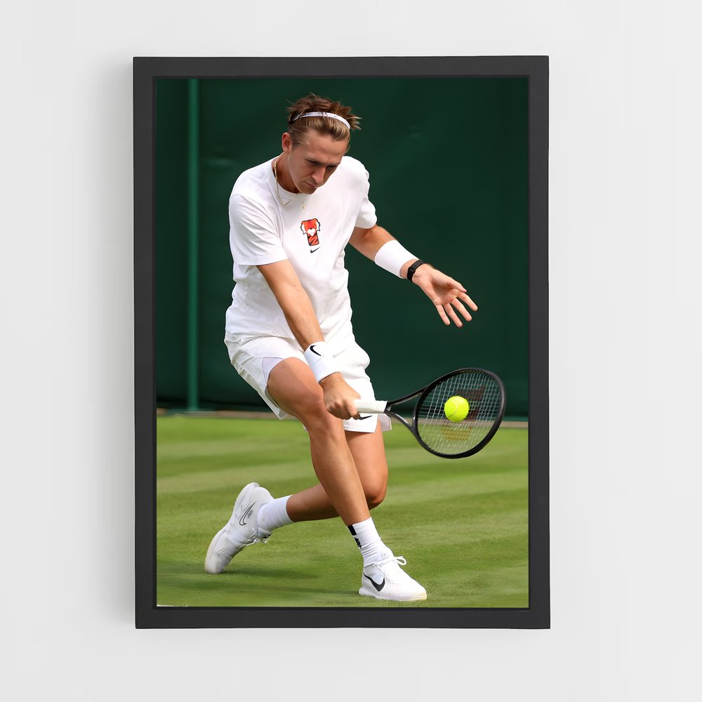 Poster Ace de Seb – affiche Tennis (vue 2)